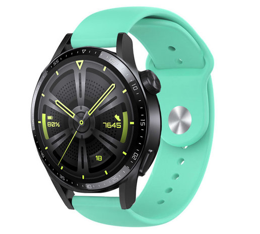 Strap-it® Strap-it Huawei Watch GT 3 46mm Sportarmband (Aqua)