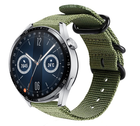 Strap-it® Strap-it Huawei Watch GT 3 46mm Nylon-Schnallenarmband (Grün)