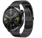 Strap-it® Strap-it Huawei Watch GT 3 46mm Metallarmband (Schwarz)