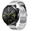 Strap-it® Strap-it Huawei Watch GT 3 46mm Metallarmband (Silber)