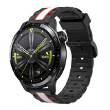Strap-it® Huawei Watch GT 3 46mm Special Edition Armband (Schwarz/Weiß) Strap-it® Huawei Watch GT 3 46mm Special Edition Armband (Schwarz/Weiß)