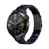 Strap-it® Huawei Watch GT 3 46mm Resin Armband (Schwarz/Weiß) Strap-it® Huawei Watch GT 3 46mm Resin Armband (Schwarz/Weiß)