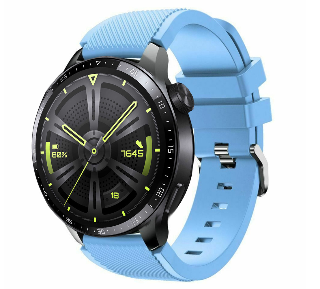 Strap-it® Strap-it Huawei Watch GT 3 46mm Silikonarmband (SandBlau)