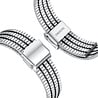 Strap-it® Strap-it Huawei Watch GT 3 46mm Edelstahlarmband (Silber/Schwarz) Strap-it® Strap-it Huawei Watch GT 3 46mm Edelstahlarmband (Silber/Schwarz)
