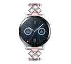 Strap-it® Strap-it Steel Diamond Huawei Watch GT 3 46mm Armband (Rosa)