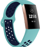 Strap-it® Strap-it Fitbit Charge 3 Sportarmband (Aqua/Dunkelblau) Strap-it® Strap-it Fitbit Charge 3 Sportarmband (Aqua/Dunkelblau)