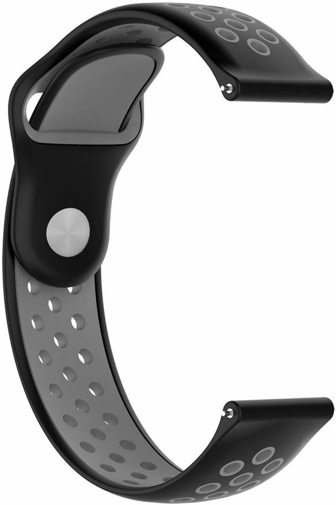Strap-it® Strap-it Fossil Gen 6 - 44mm Sportarmband (Schwarz/Grau) Strap-it® Strap-it Fossil Gen 6 - 44mm Sportarmband (Schwarz/Grau)