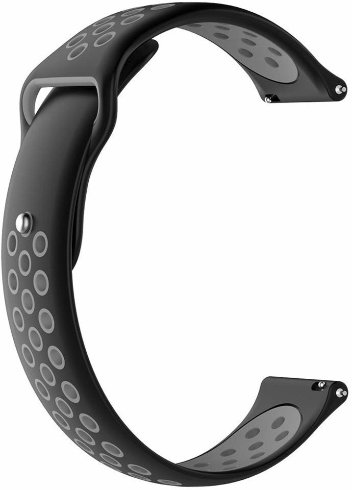 Strap-it® Strap-it Fossil Gen 6 - 44mm Sportarmband (Schwarz/Grau) Strap-it® Strap-it Fossil Gen 6 - 44mm Sportarmband (Schwarz/Grau)