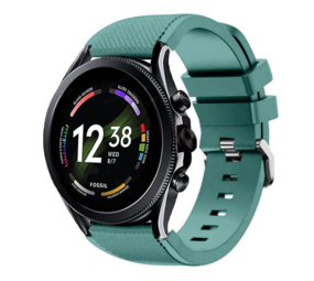Strap-it® Fossil Gen 6 - 44mm Silikonarmband (Piniengrün) Strap-it® Fossil Gen 6 - 44mm Silikonarmband (Piniengrün)