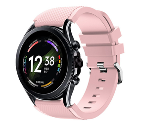 Strap-it® Fossil Gen 6 - 44mm Silikonarmband (Rosa) Strap-it® Fossil Gen 6 - 44mm Silikonarmband (Rosa)