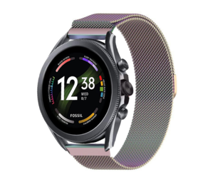 Strap-it® Fossil Gen 6 - 44mm Milanese-Armband (Regenbogen) Strap-it® Fossil Gen 6 - 44mm Milanese-Armband (Regenbogen)