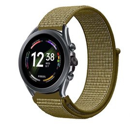 Strap-it® Fossil Gen 6 - 44mm Nylonarmband (Oliv) Strap-it® Fossil Gen 6 - 44mm Nylonarmband (Oliv)