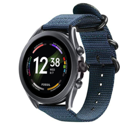 Strap-it® Fossil Gen 6 - 44mm Nylon-Schnallenarmband (Blau) Strap-it® Fossil Gen 6 - 44mm Nylon-Schnallenarmband (Blau)