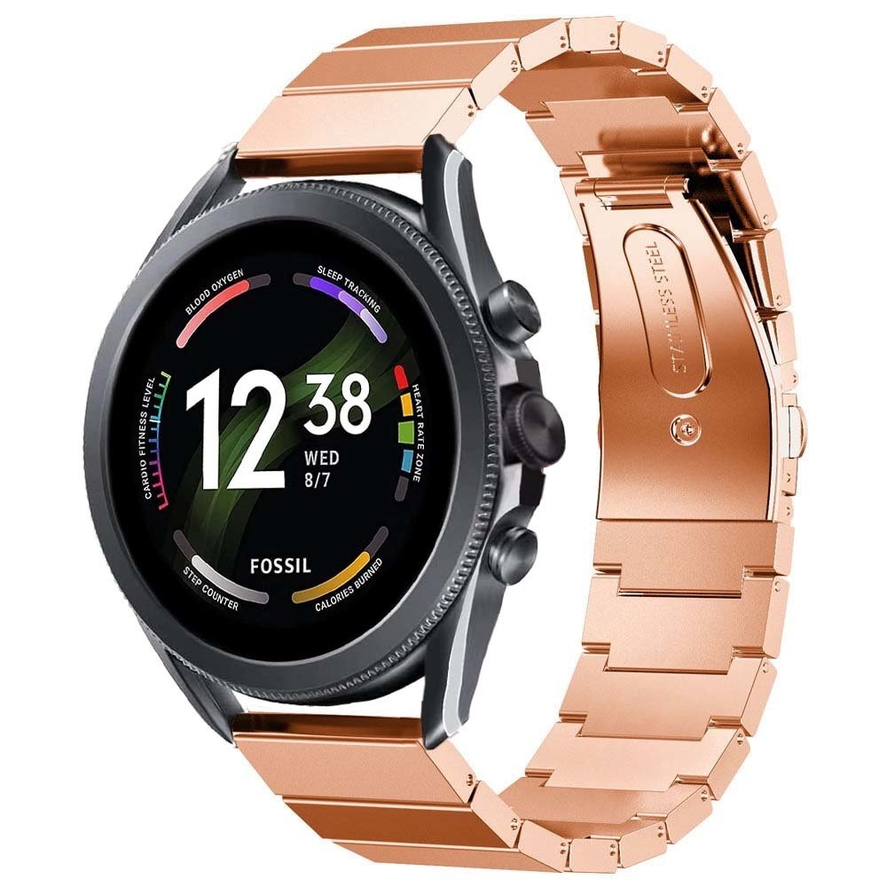 Strap-it® Strap-it Fossil Gen 6 - 44mm Metallarmband (Roségold)