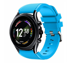 Strap-it® Fossil Gen 6 - 44mm Silikonarmband (Hellblau) Strap-it® Fossil Gen 6 - 44mm Silikonarmband (Hellblau)