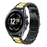 Strap-it® Fossil Gen 6 - 44mm Stahlarmband (Schwarz/Gold)