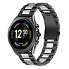 Strap-it® Strap-it Fossil Gen 6 - 44mm Stahlarmband (Schwarz/Silber) Strap-it® Strap-it Fossil Gen 6 - 44mm Stahlarmband (Schwarz/Silber)