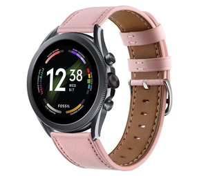 Strap-it® Fossil Gen 6 - 44mm Armband Leder (Rosa) Strap-it® Fossil Gen 6 - 44mm Armband Leder (Rosa)