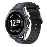 Strap-it® Fossil Gen 6 - 44mm Special Edition Armband (Schwarz/Blau) Strap-it® Fossil Gen 6 - 44mm Special Edition Armband (Schwarz/Blau)