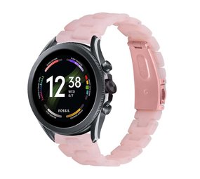 Strap-it® Fossil Gen 6 - 44mm Resinarmband (Rosa) Strap-it® Fossil Gen 6 - 44mm Resinarmband (Rosa)