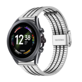 Strap-it® Fossil Gen 6 - 44mm Edelstahlarmband (Silber/Schwarz)