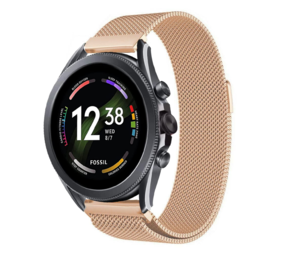 Strap-it® Fossil Gen 6 - 44 mm Milanese-Armband (Roségold) Strap-it® Fossil Gen 6 - 44 mm Milanese-Armband (Roségold)