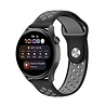 Strap-it® Strap-it Huawei Watch 3 / 3 Pro Sportarmband (Schwarz/Grau) Strap-it® Strap-it Huawei Watch 3 / 3 Pro Sportarmband (Schwarz/Grau)