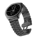 Strap-it® Strap-it Samsung Galaxy Watch 42mm Presidential Stahlarmband (Schwarz)