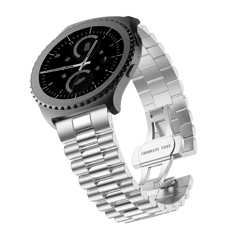 Strap-it® Strap-it Samsung Galaxy Watch 42mm Presidential Stahlarmband (Silber)