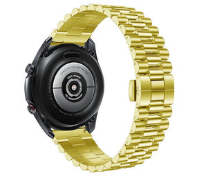 Strap-it® Samsung Galaxy Watch 3 41mm Presidential Stahlarmband (Gold) Strap-it® Samsung Galaxy Watch 3 41mm Presidential Stahlarmband (Gold)