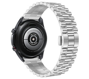 Strap-it® Samsung Galaxy Watch Active Presidential Stahlarmband (Silber) Strap-it® Samsung Galaxy Watch Active Presidential Stahlarmband (Silber)