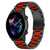 Strap-it® Strap-it Amazfit GTR 3 (Pro) Stahlarmband (Schwarz/Rot) Strap-it® Strap-it Amazfit GTR 3 (Pro) Stahlarmband (Schwarz/Rot)