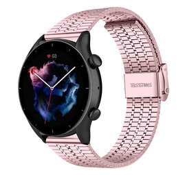 Strap-it® Amazfit GTR 3 (Pro) Edelstahlarmband (Rosa) Strap-it® Amazfit GTR 3 (Pro) Edelstahlarmband (Rosa)