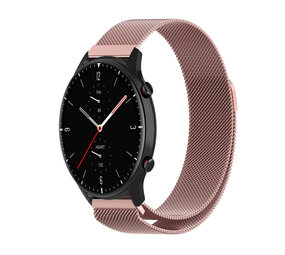 Strap-it® Amazfit GTR 2 Milanese Armband (Rosa) Strap-it® Amazfit GTR 2 Milanese Armband (Rosa)