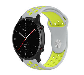 Strap-it® Amazfit GTR 2 Sportarmband (Grau/Gelb) Strap-it® Amazfit GTR 2 Sportarmband (Grau/Gelb)