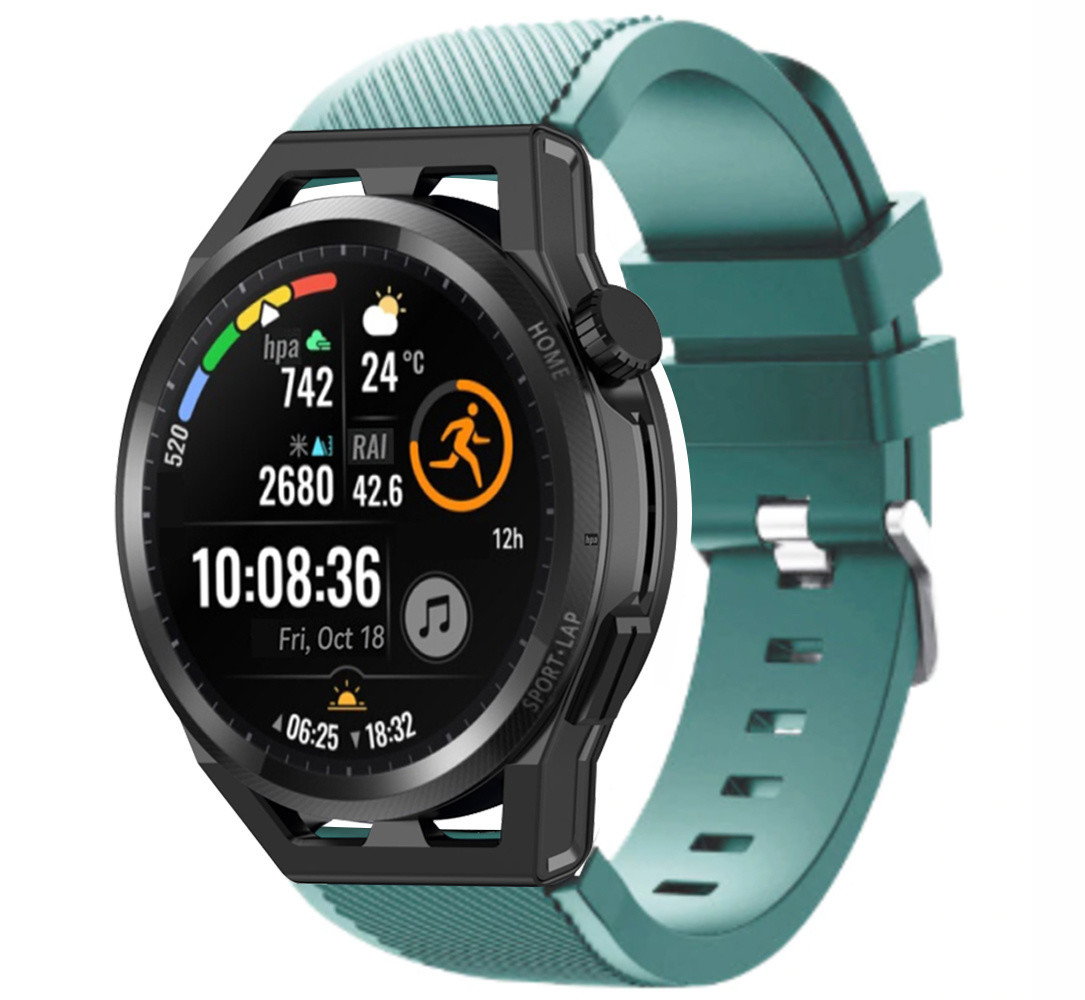 Strap-it® Strap-it Huawei Watch GT Runner Silikonarmband (KiefernGrün)
