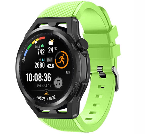 Strap-it® Strap-it Huawei Watch GT Runner Silikonarmband (Hellgrün)