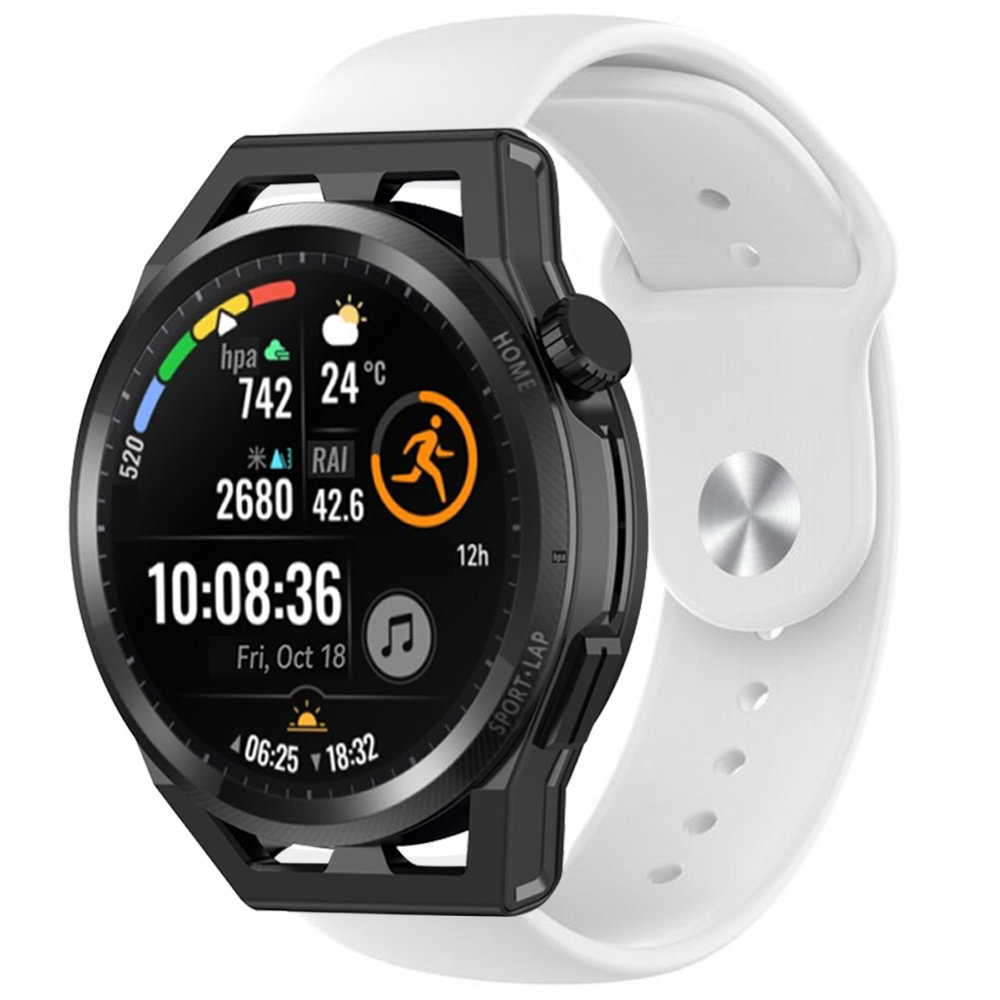 Strap-it® Strap-it Huawei Watch GT Runner Sportarmband (Weiß)