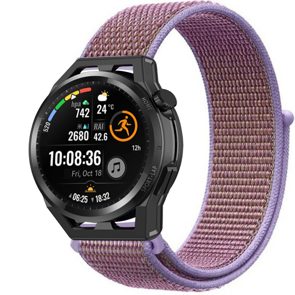 Strap-it® Strap-it Huawei Watch GT Runner Nylonarmband (Lila)