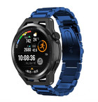 Strap-it® Strap-it Huawei Watch GT Runner Stahlarmband (Blau)