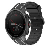 Strap-it® Polar Grit X Pro Sport Schnallenarmband (Schwarz/Weiß)