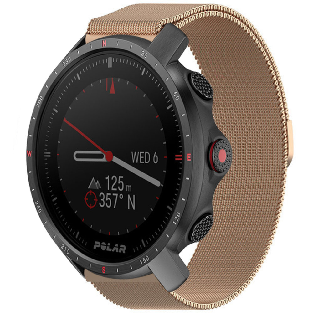 Strap-it® Strap-it Polar Grit X Pro Milanese-Armband (Roségold)