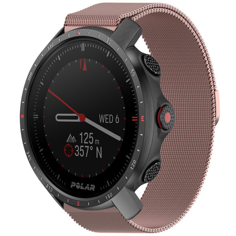 Strap-it® Strap-it Polar Grit X Pro Milanese-Armband (Rosa)