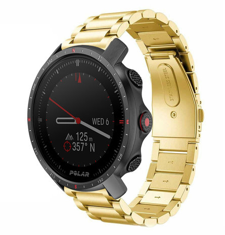 Strap-it® Strap-it Polar Grit X Pro Stahlarmband (Gold)