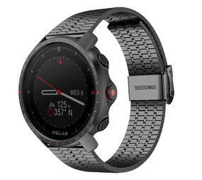 Strap-it® Polar Grit X Pro Edelstahlarmband (Schwarz) Strap-it® Polar Grit X Pro Edelstahlarmband (Schwarz)