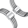 Strap-it® Strap-it Polar Grit X Pro Edelstahlarmband (Silber/Schwarz) Strap-it® Strap-it Polar Grit X Pro Edelstahlarmband (Silber/Schwarz)