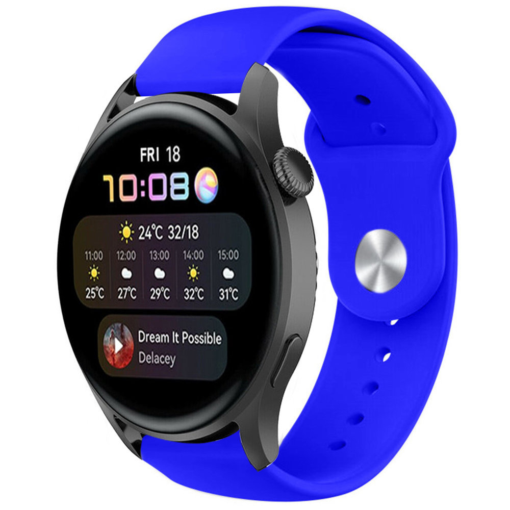 Strap-it® Strap-it Huawei Watch 3 (Pro) Sportarmband (Blau)