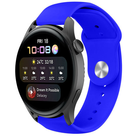 Strap-it® Strap-it Huawei Watch 3 (Pro) Sportarmband (Blau)