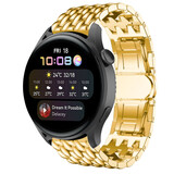 Strap-it® Huawei Watch 3 (Pro) Stahl-Drachenarmband (Gold) Strap-it® Huawei Watch 3 (Pro) Stahl-Drachenarmband (Gold)