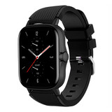 Strap-it® Amazfit GTS 2 Silikonarmband (Schwarz) Strap-it® Amazfit GTS 2 Silikonarmband (Schwarz)